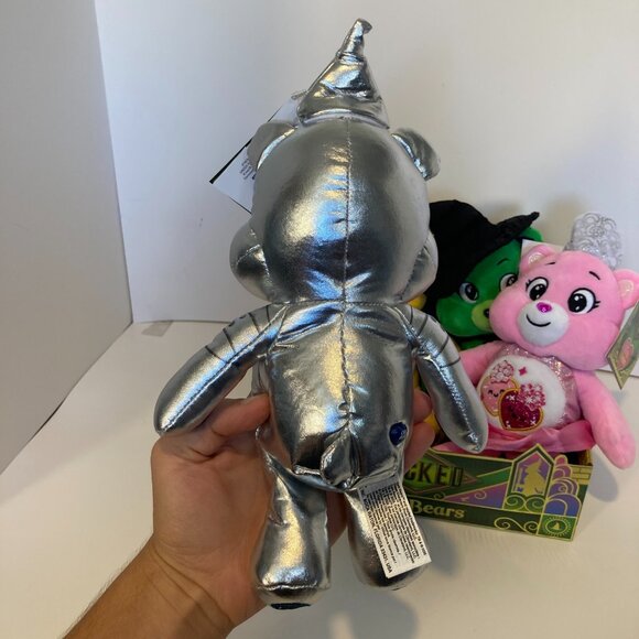 Care Bears X Wicked Fun Size Plush Set No Lion W Display Glinda Elphaba Tin Man - Picture 4 of 16